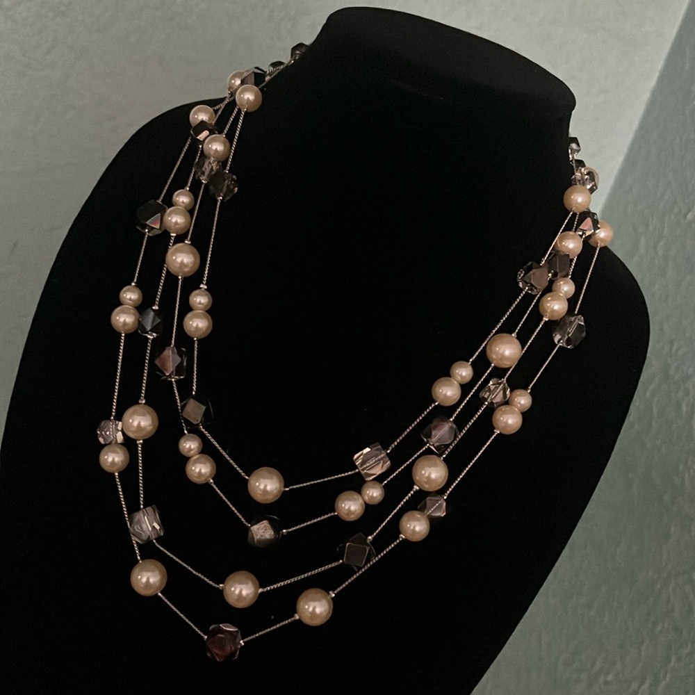 Coldwater Creek Multi-Strand Beaded Necklace